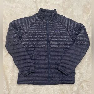Patagonia AlpLight Down Puffer Jacket, Navy Blue, Men’s Medium